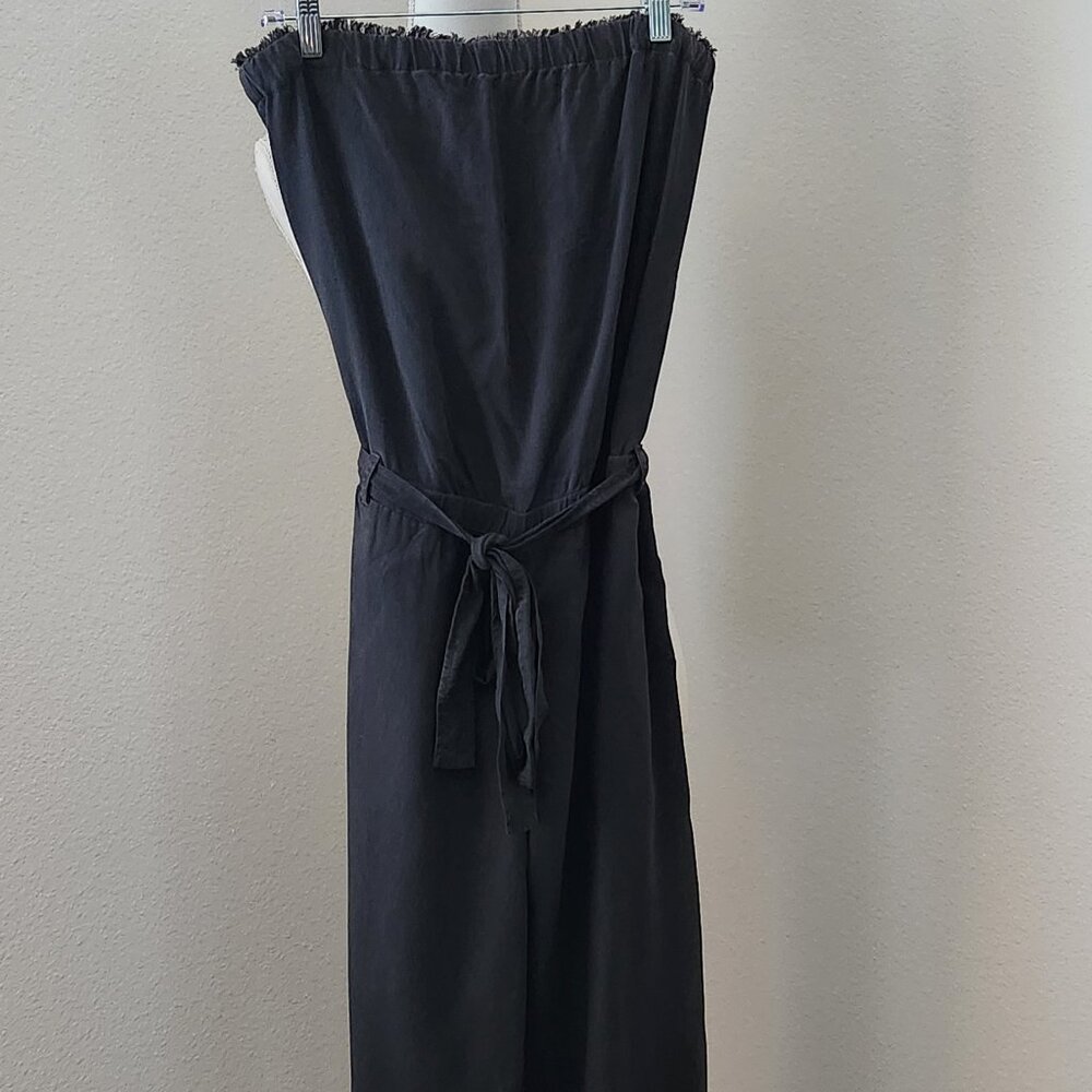 Dark Gray Botique Style Crop Jumpsuit Size Medium - image 1